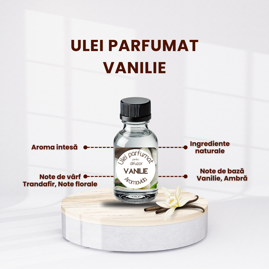 Ulei parfumat pentru difuzor VANILIE, 10 ml